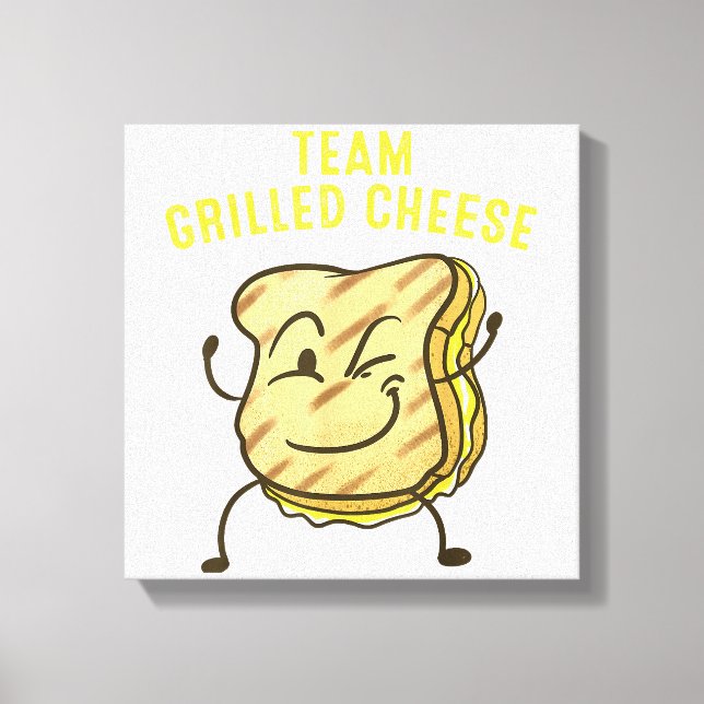Toile Équipe cool cadeau de grilled cheese drôle d'équip (Recto)