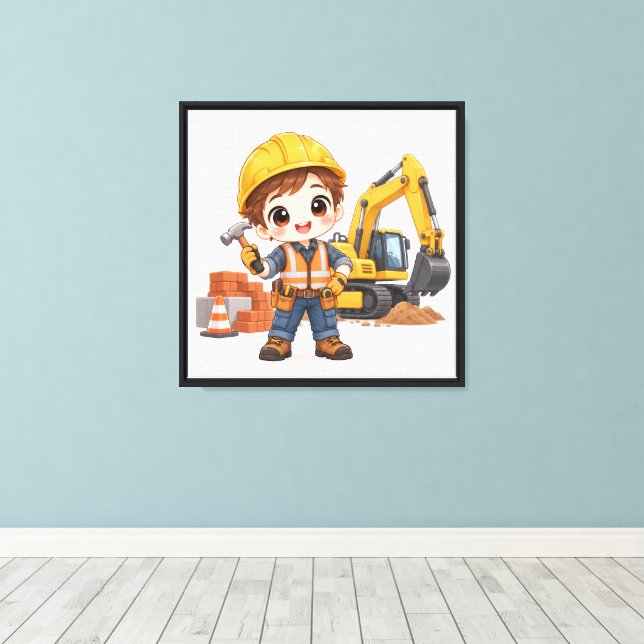 Toile Équipe de construction junior (Insitu (Plancher de Bois))