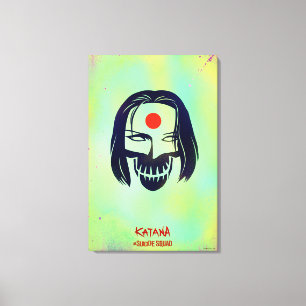 Toile Équipe de suicide  Icône Katana Head