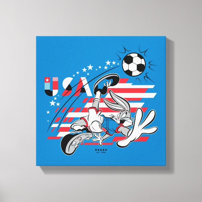Toile Équipe USA de football graphique de BUGS BUNNY™ (Recto)