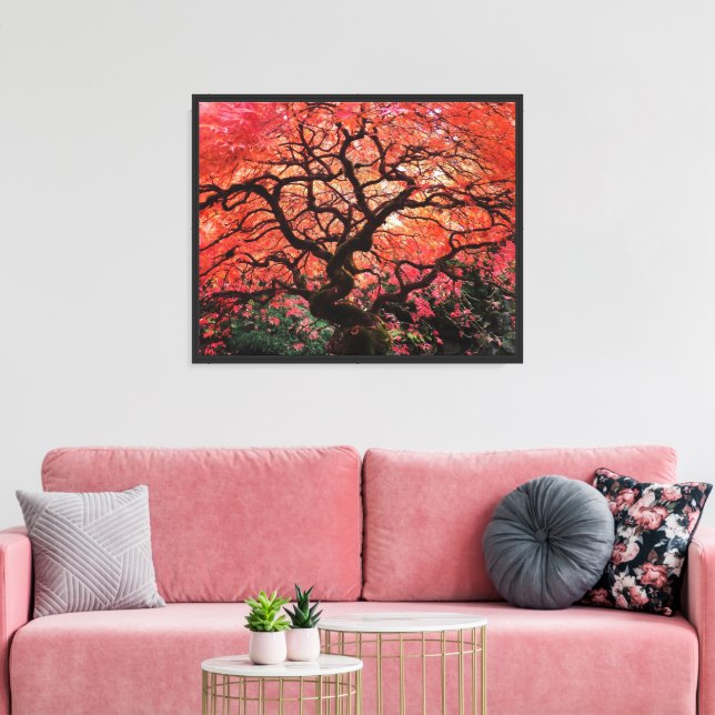 Toile Érable japonais d'automne flamboyant (Insitu(Salon))