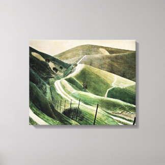 Toile Eric Ravilious - Chalk Paths, célèbre oeuvre d'art