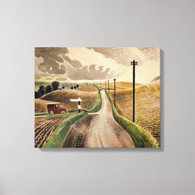 Toile Eric Ravilit, Wiltshire Landscape, (Recto)