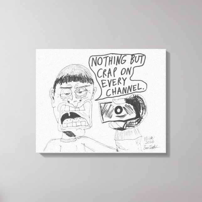 Toile Erica Crooks Comics 2024 : Rien d'autre que CRAP à (Recto)