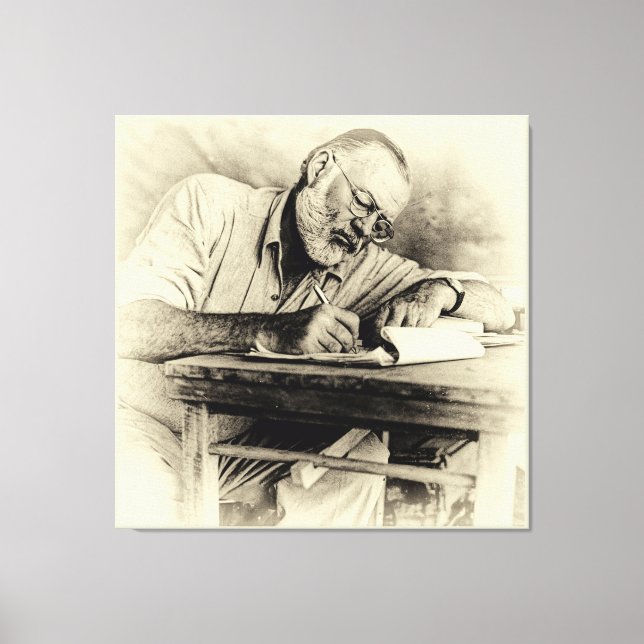 Toile Ernest Hemingway au Kenya (Recto)