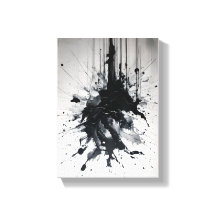 Éruption d'encre Dramatique Black Splatter