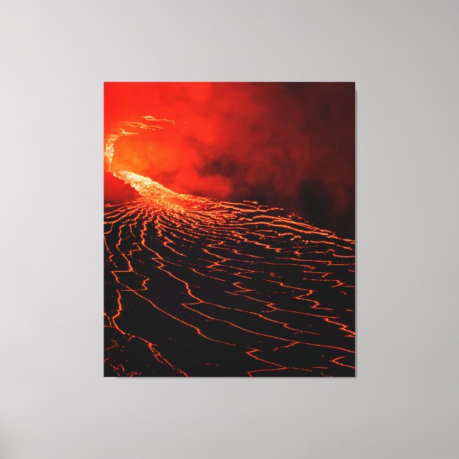 Toile éruption volcanique (Recto)