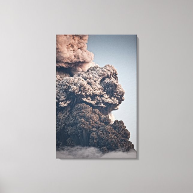 Toile Éruption volcanique d'Eyjafjalljokull (Recto)