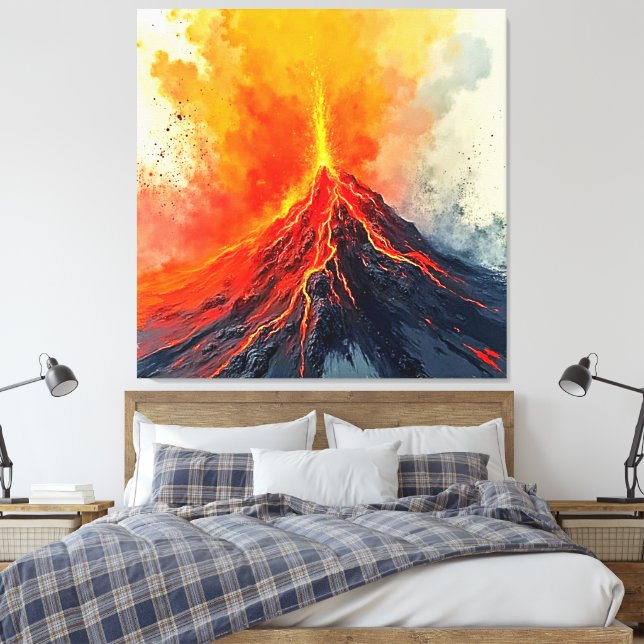 Toile Éruption volcanique : puissance brute (Insitu(Chambre))