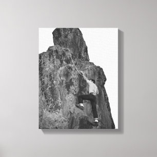 Toile Escalade de roche d'homme