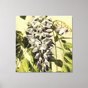 Toile Escalade Windblown Wisteria Vine peinture acryliqu