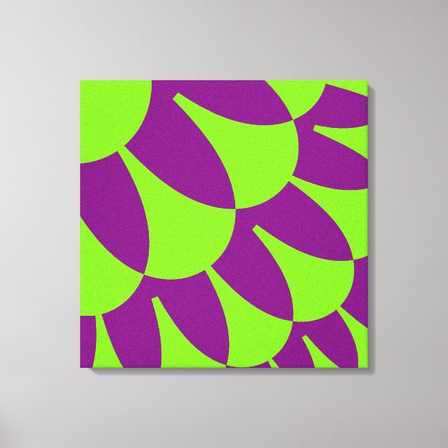 Toile Escales vertes et violettes (Recto)