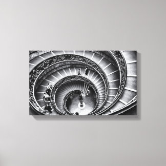 Toile Escalier en noir et blanc