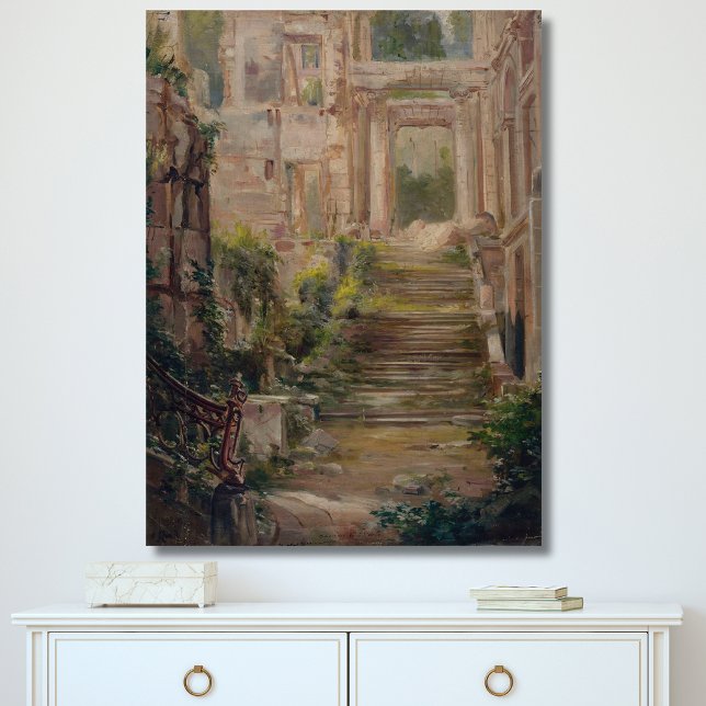 Toile Escaliers des ruines du château Saint-Cloud (Créateur téléchargé)
