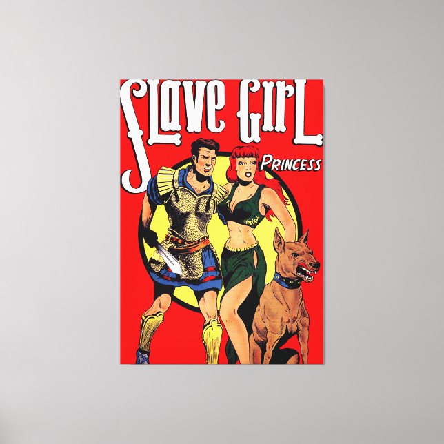 Toile Esclave fille Belle princesse Vintage (Recto)