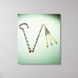 Toile Escroc et fléau, de la tombe de Tutankhamun