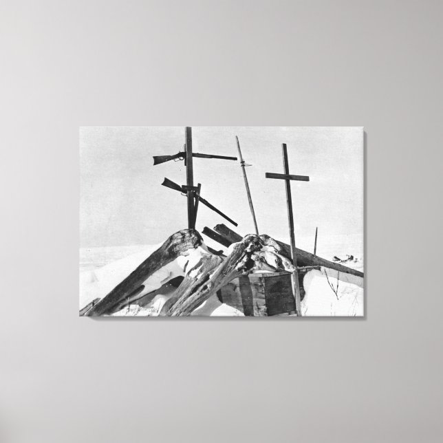 Toile Eskimo Grave en Alaska Photo (Recto)