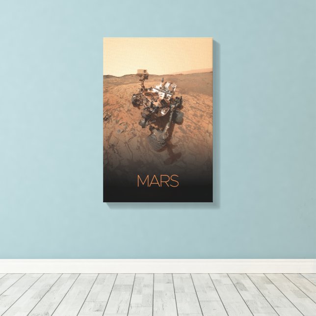 Toile Espace Extérieur, Système Solaire, Planète Mars, C (Insitu (Plancher de Bois))