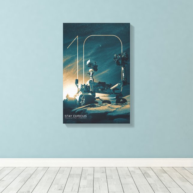 Toile Espace extra-atmosphérique, Système solaire, 10 an (Insitu (Plancher de Bois))