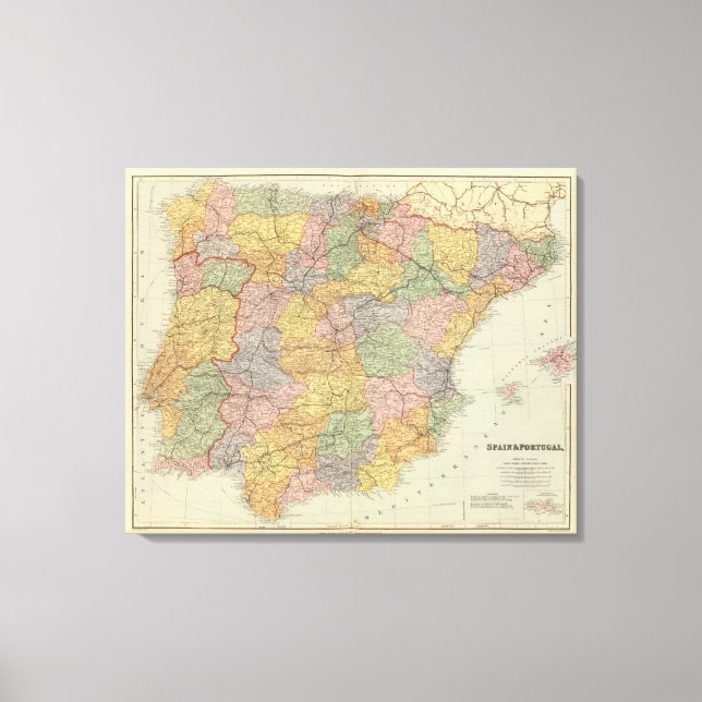 Toile Espagne et Portugal 2 (Recto)