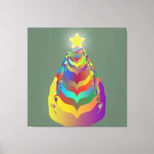 Toile Espoir et convivialité de Noël