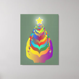 Toile Espoir et convivialité de Noël