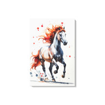 Esprit Fougueux - Cheval Majestueux Art Aquarelle