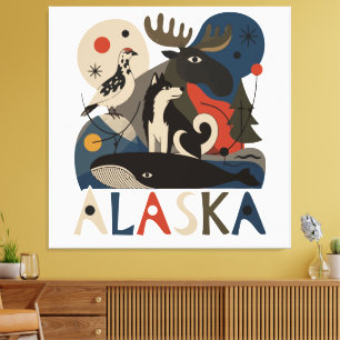 Toile Esprit sauvage de l'Alaska