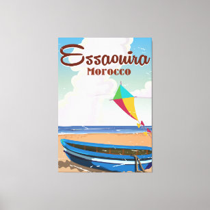 Toile Essaouira Maroc Vintage affiche de voyage imprimé