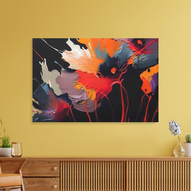 Toile Essence du jardin I – Expression nocturne (Insitu(Salon))