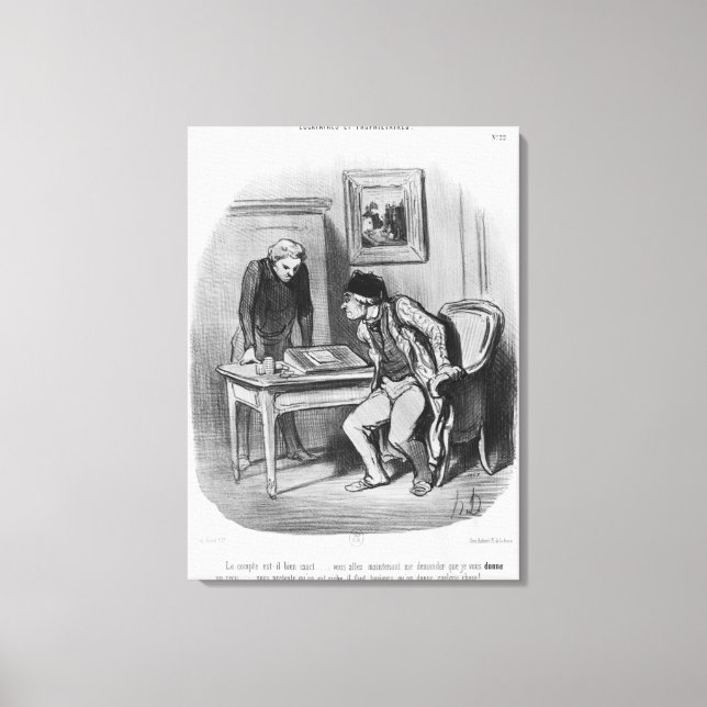 Toile Est-ce le bon montant ?" (Recto)