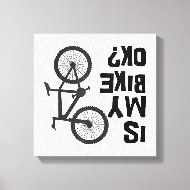 Toile Est Mon Vélo OK Funny VTT (Recto)