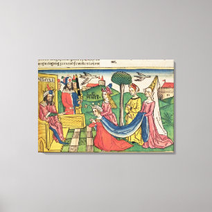 Toile Esther 2 15-18, Esther est choisie pour être reine