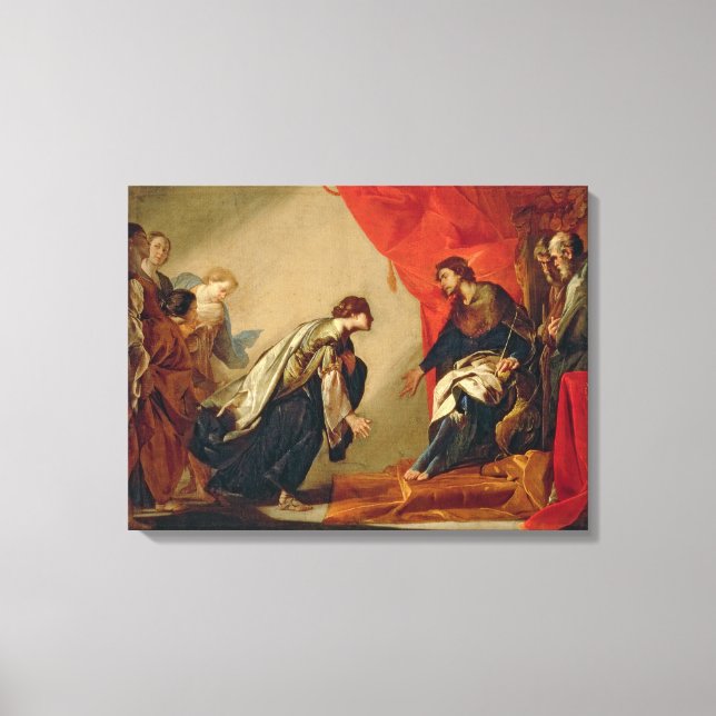 Toile Esther devant Ahasuerus, c.1645-50 (huile sur ca (Recto)