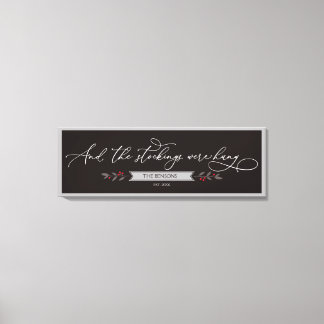 Toile Et les bas étaient suspendus - Grand Noël SVG