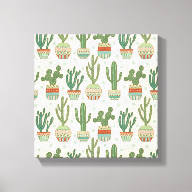 Toile Étape Geo Sud-Ouest | Motif Cactus (Recto)