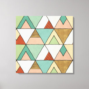 Toile Étape Geo Sud-Ouest Motif tribal tiré à main