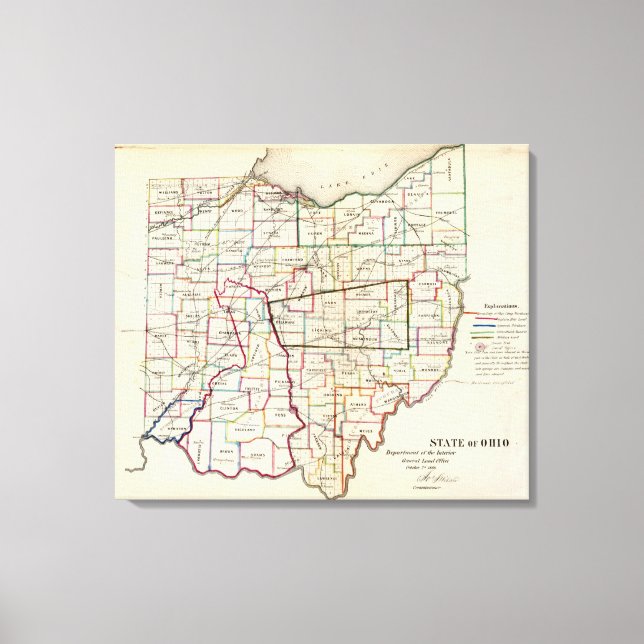 Toile État de l'Ohio (Recto)