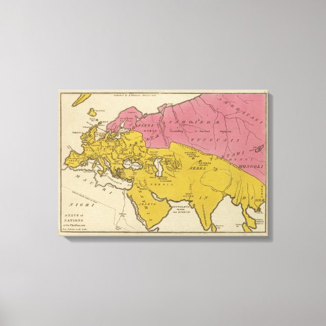 Toile État des Nations à l'ère chrétienne (Recto)