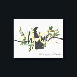 Toile Etat du Delaware Personnalisé votre ville d'origin<br><div class="desc">Delaware State Personnalisa Votre Maison Ville Design Floral Rustique. Avec de jolies fleurs jaunes et blanches crème d'aquarelle, des traits de pinceau de peinture, une forme de coeur mignonne, une texture chic en bois blanc et une police de caractères brossée tendance. Fait un grand cadeau pour toute personne du Delaware...</div>