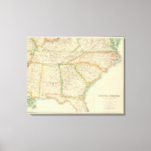 Toile États du sud-est des Etats-Unis