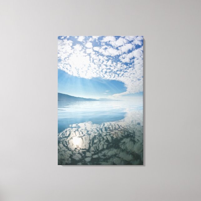 Toile États-Unis, Alaska, baie de Freshwater. Nuages réf (Recto)