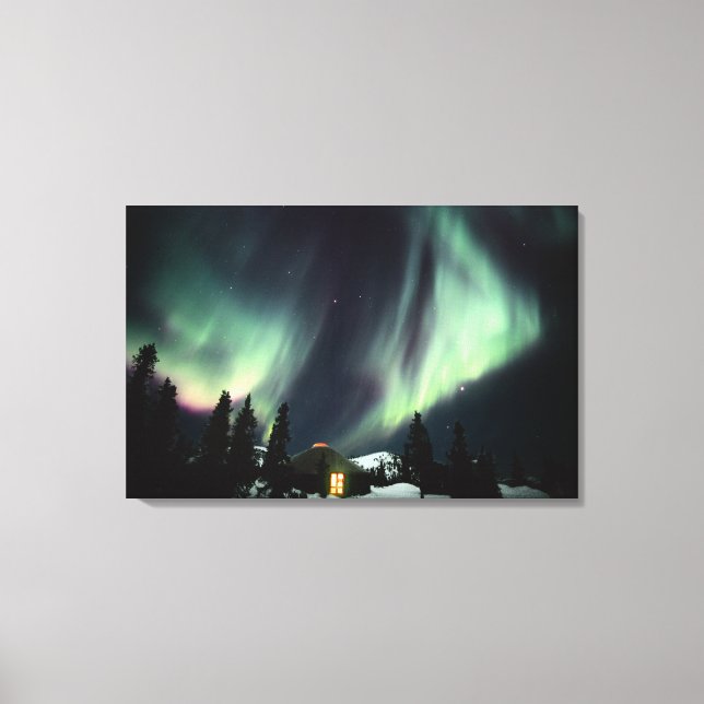 Toile États-Unis, Alaska, Chena Hot Springs. Aurore boré (Recto)