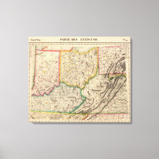 Toile États-Unis, Amérique 50 sept. (Recto)