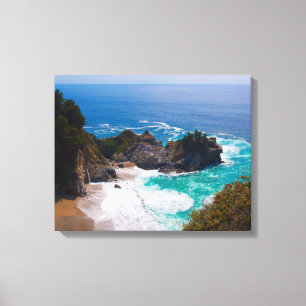 Toile États-Unis, Californie. Vue sur Mcway Falls