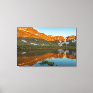 Toile États-Unis, Colorado, Mt. Evans. Reflet du lac Sum