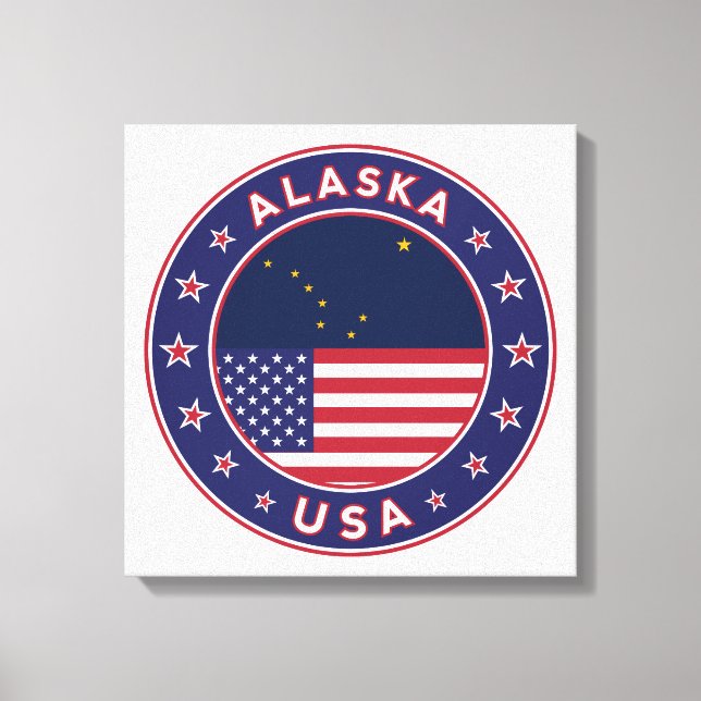 Toile États-Unis d'Amérique, Alaska (Recto)