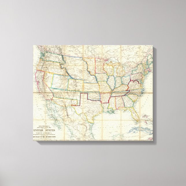 Toile États-Unis D'Amérique Du Nord (Recto)