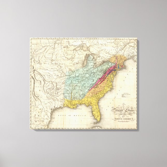 Toile États-Unis d'Amérique du Nord (Recto)
