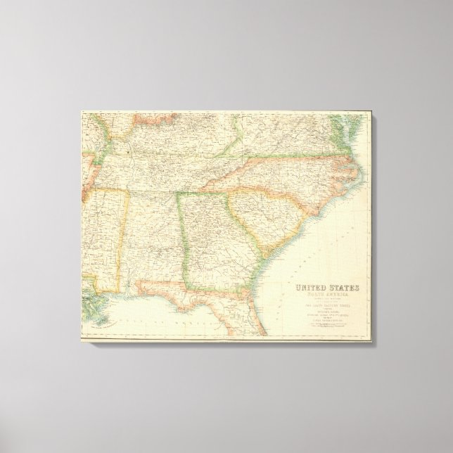 Toile États-Unis du Sud-Est (Recto)